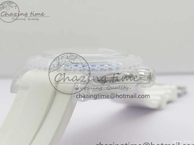 0512 Submariner Phantomlab Transparent KZF Best Edition Deep Blue Dial on White Rubber Strap VR WellDesigned 2568